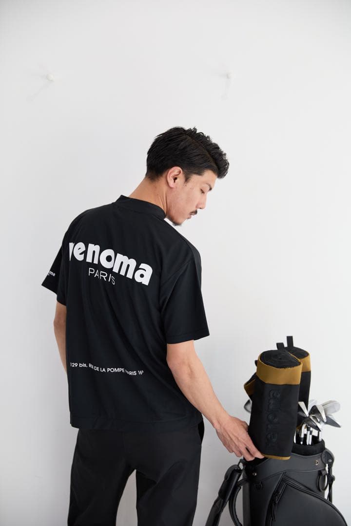 レノマゴルフ　バックロゴモックネックシャツ　M