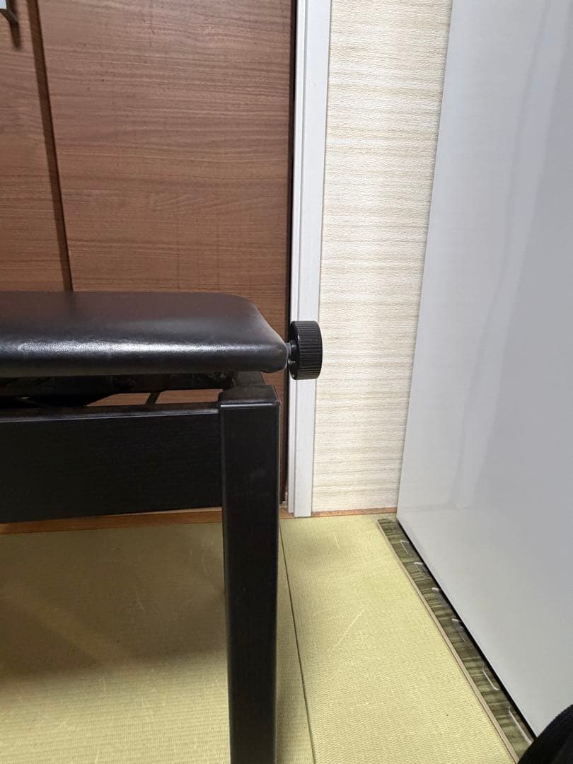 YAMAHA ピアノベンチ 高さ調整可能 黒