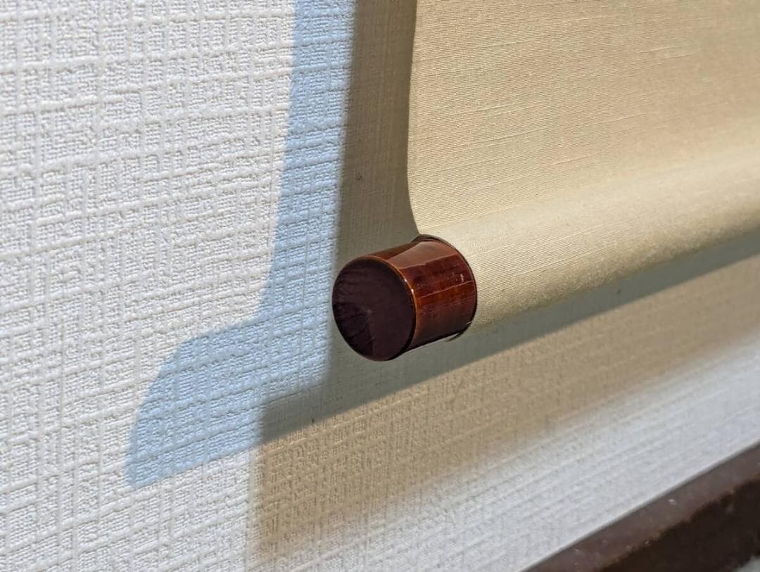 【真作】掛軸　尾竹越堂　福寿人物図　吉祥画　長寿・繁栄祈願の縁起絵　合箱入　V9