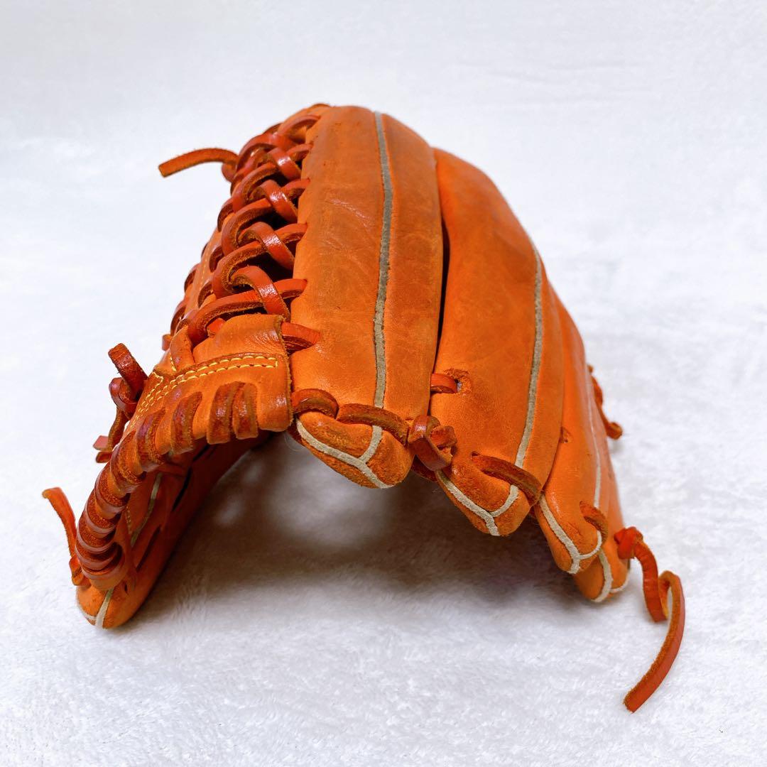 ミズノ　軟式グローブ　外野手用　セレクト9　オレンジ　右投げ　一般軟式　おまけ付
