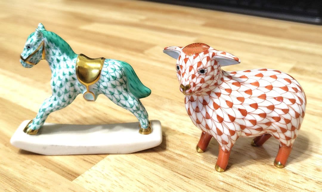 ☆美品☆ヘレンド 　羊　ひつじ　未年　干支　置物　フィギュリン