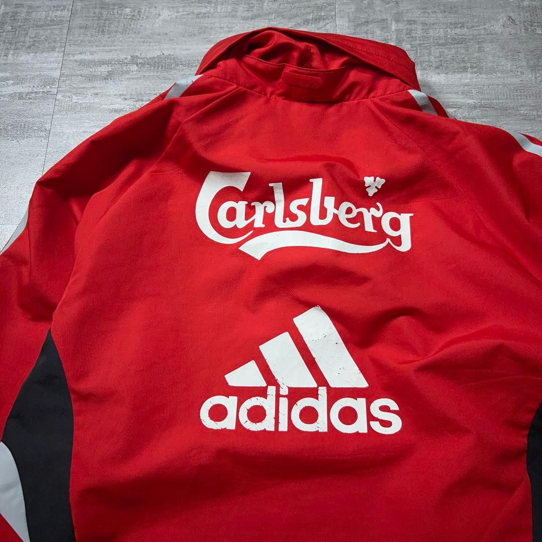 00s adidas リヴァプール ナイロンジャケット ハーフジップ アノラック