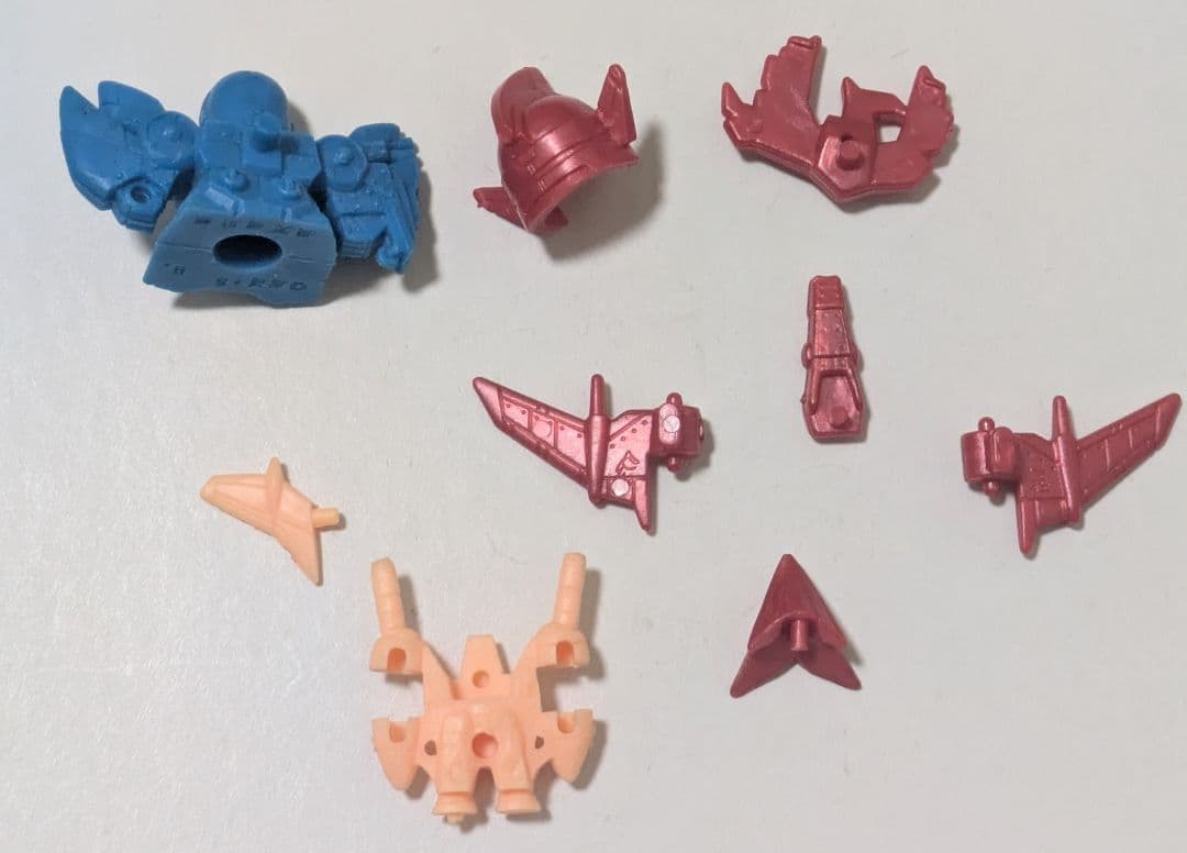 ガン消し 　SDガンダム　飛天頑駄無　魂駆羅星　青+薄橙色