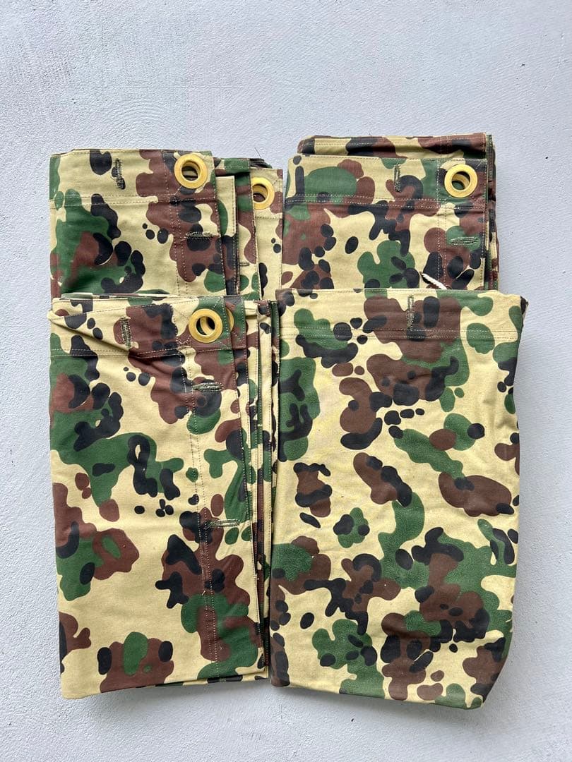 ルーマニア軍幕　デッド 希少 アメーバカモ デットストック M47 4枚セット
