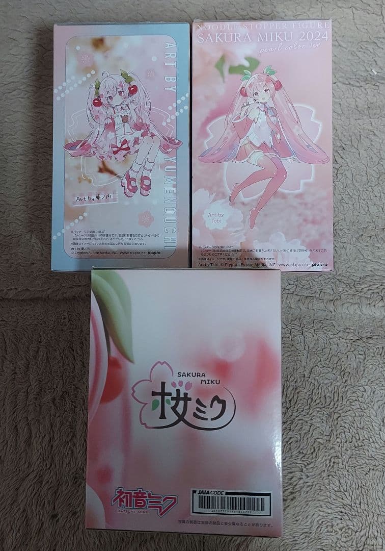 桜ミク　ぬーどるストッパー　DesktopCuteフィギュアセット