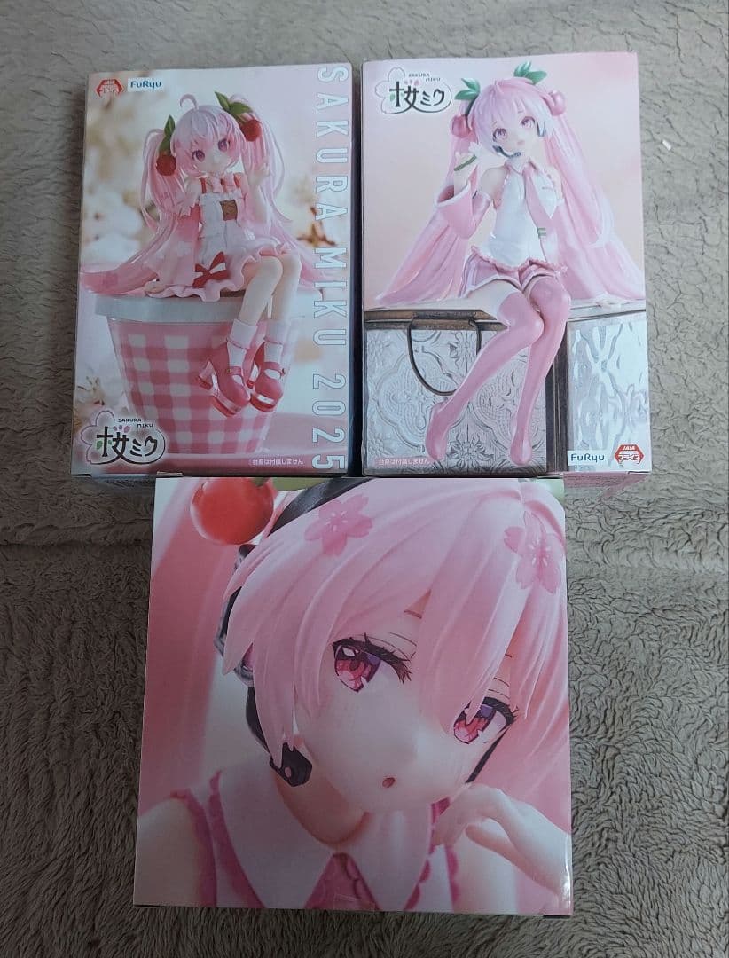 桜ミク　ぬーどるストッパー　DesktopCuteフィギュアセット