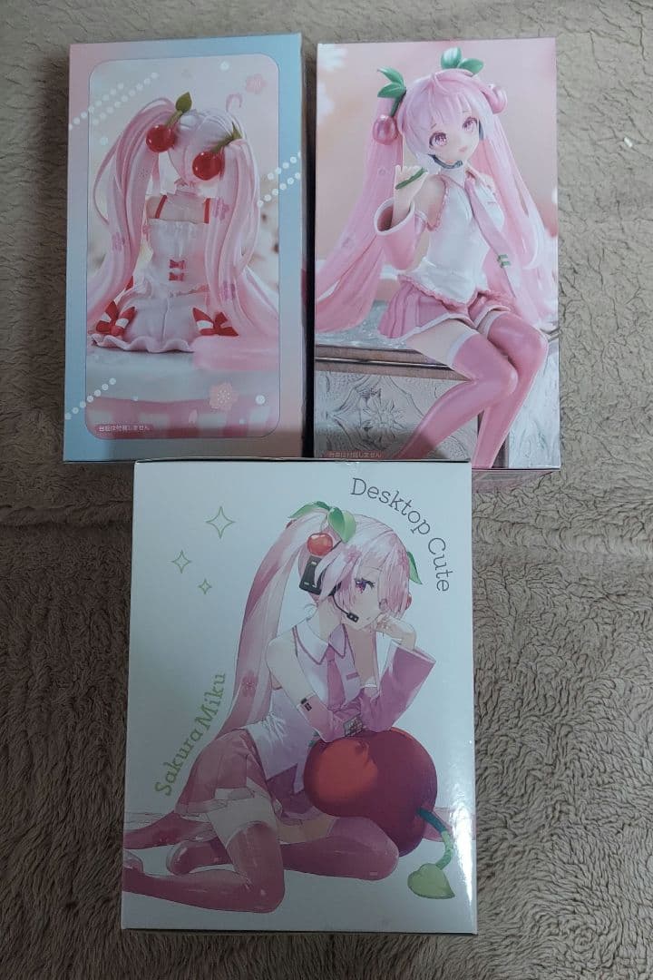 桜ミク　ぬーどるストッパー　DesktopCuteフィギュアセット