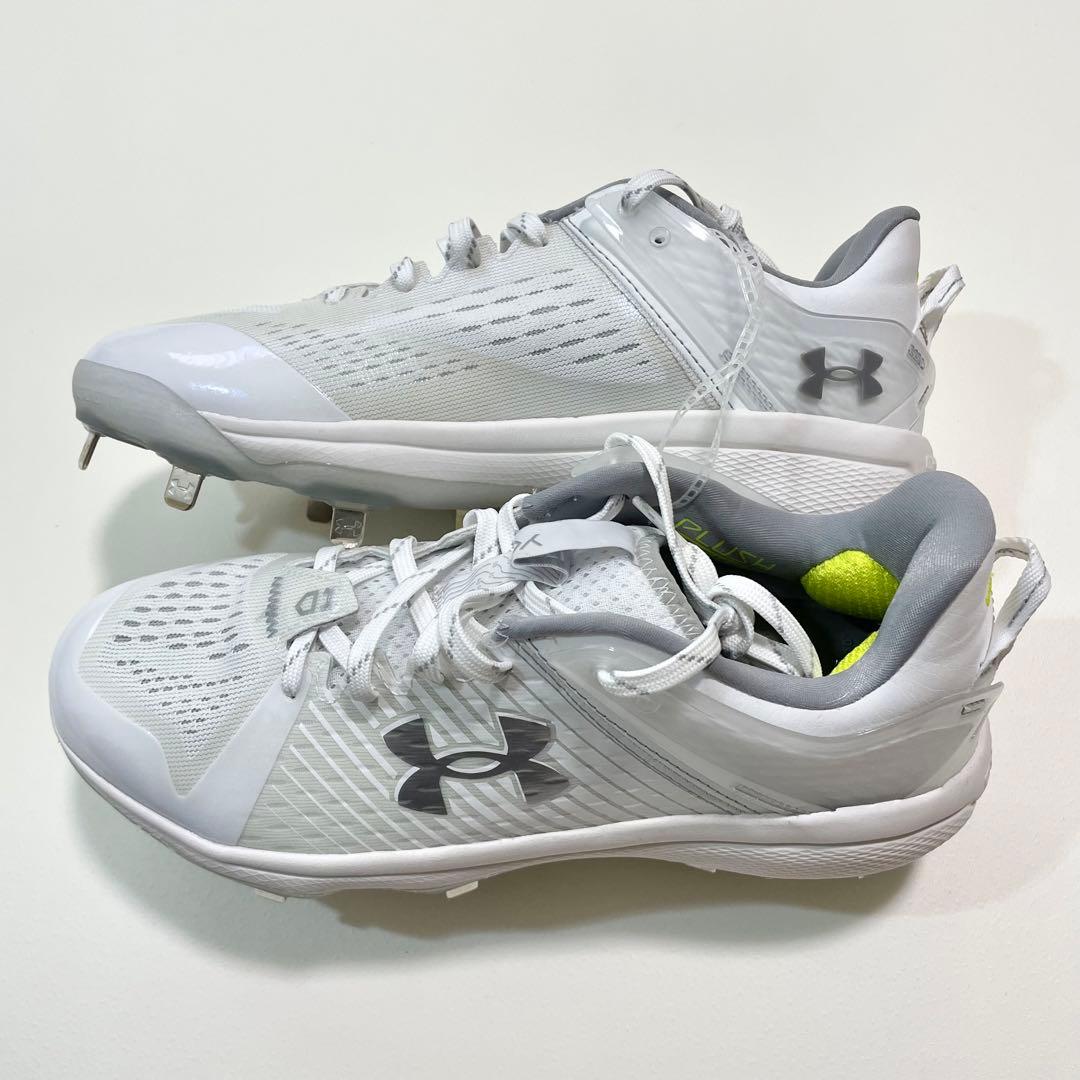 アンダーアーマー 野球 スパイク 26cm UA Yard Low MT 白