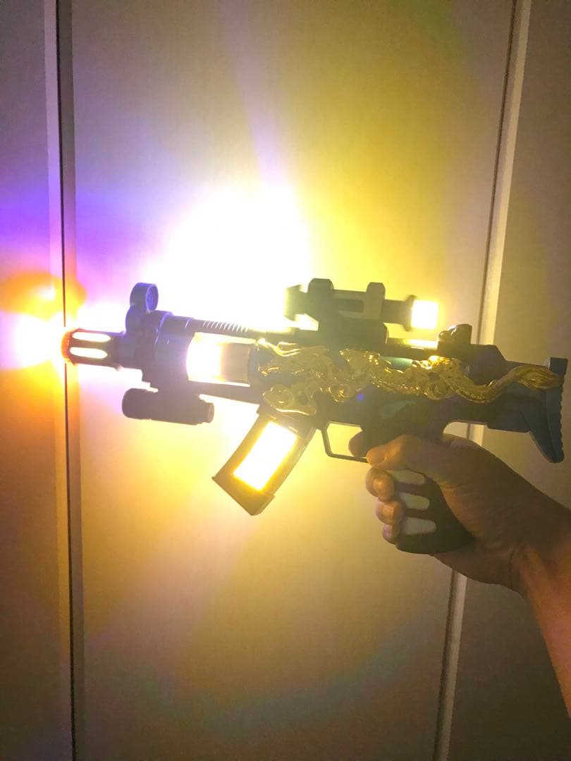 玩具 ピカピカ光る銃 プラスチック銃