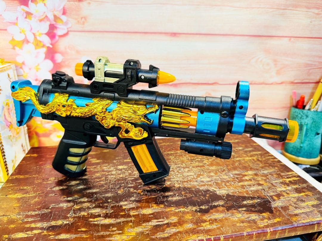 玩具 ピカピカ光る銃 プラスチック銃