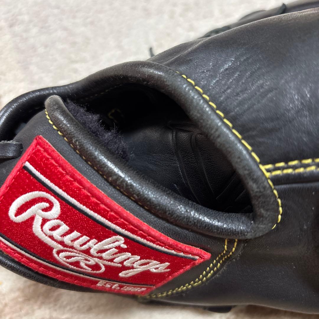 ✨美品✨Rawlings ブラック 少年軟式ファーストミット