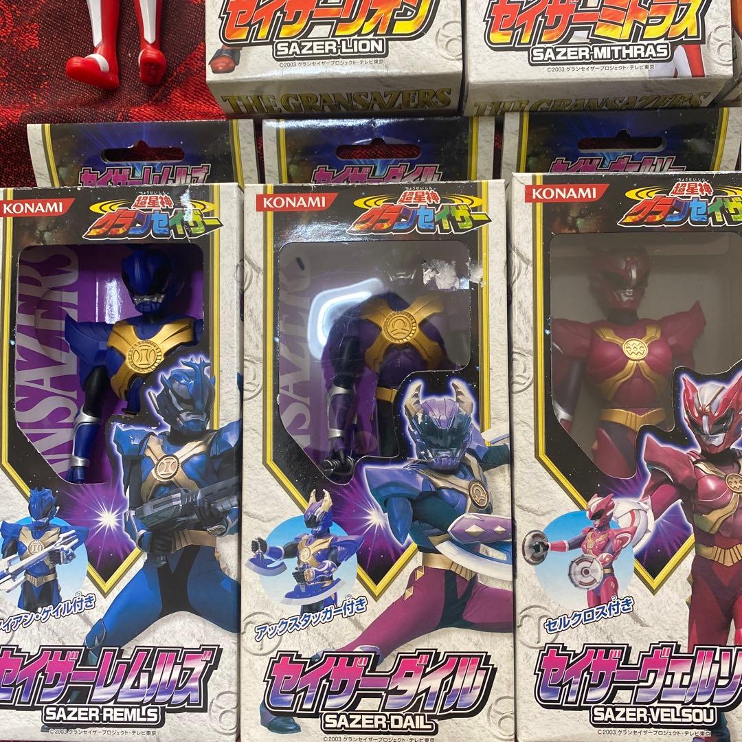 稀少品 超星神グランセイザー コナミ ソフビ 箱あり まとめ売り