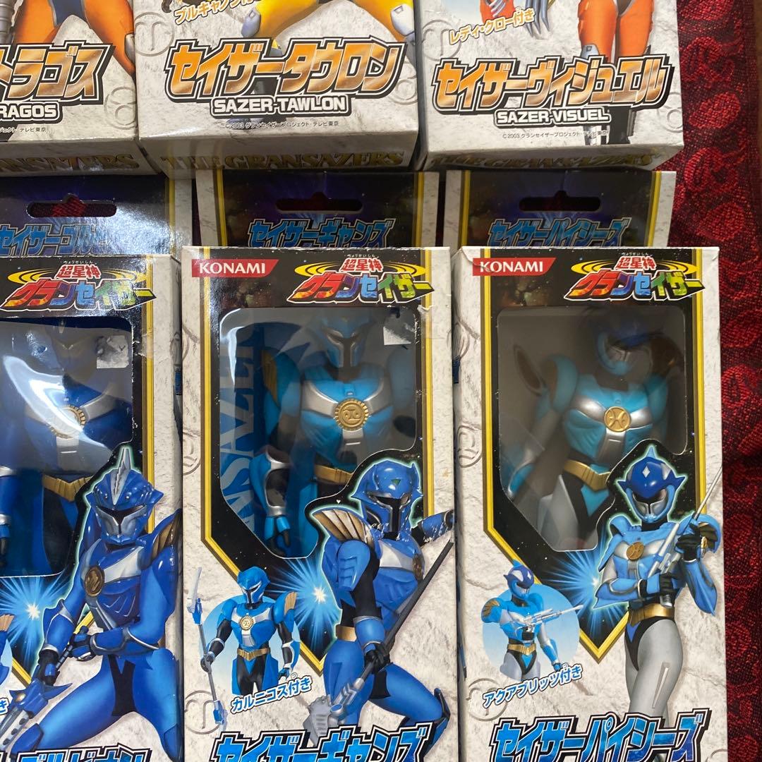 稀少品 超星神グランセイザー コナミ ソフビ 箱あり まとめ売り