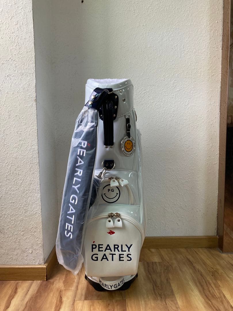 PEARLY GATES キャディバッグ ホワイト ゴルフバッグ