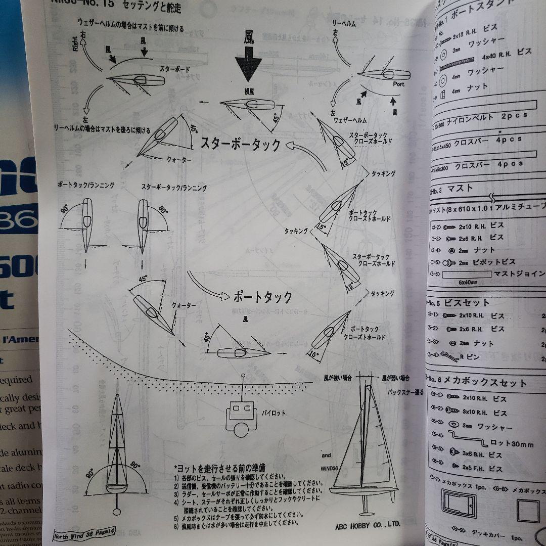 新品未使用North Wind 36-600 セミスケールセーリングヨット
