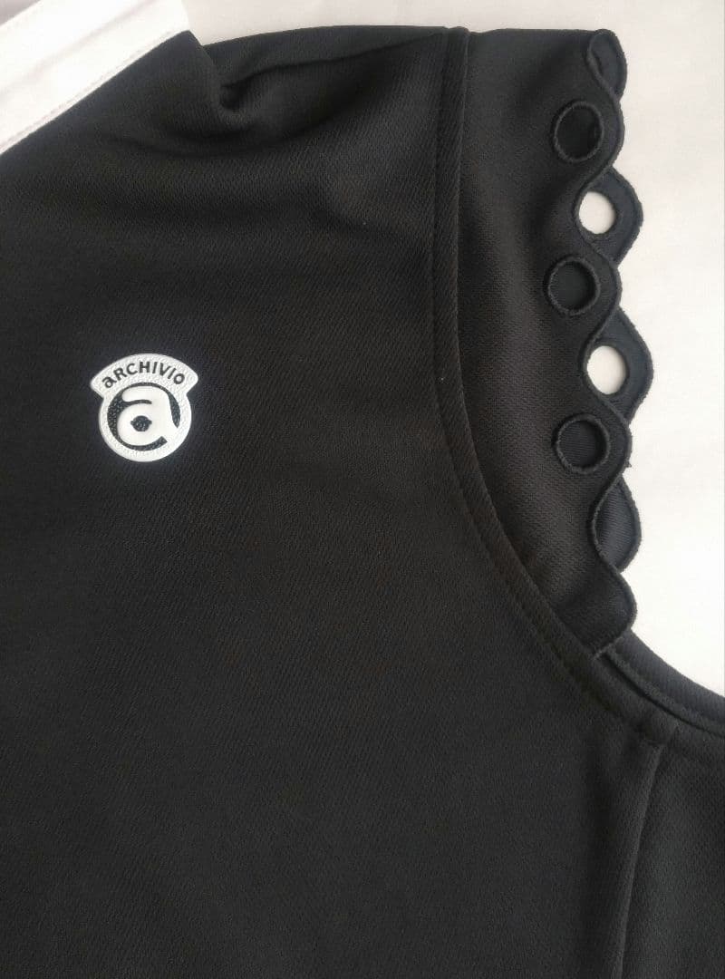 archivio ブラック ゴルフ シャツ ノースリーブ 新品未使用 アルチビオ