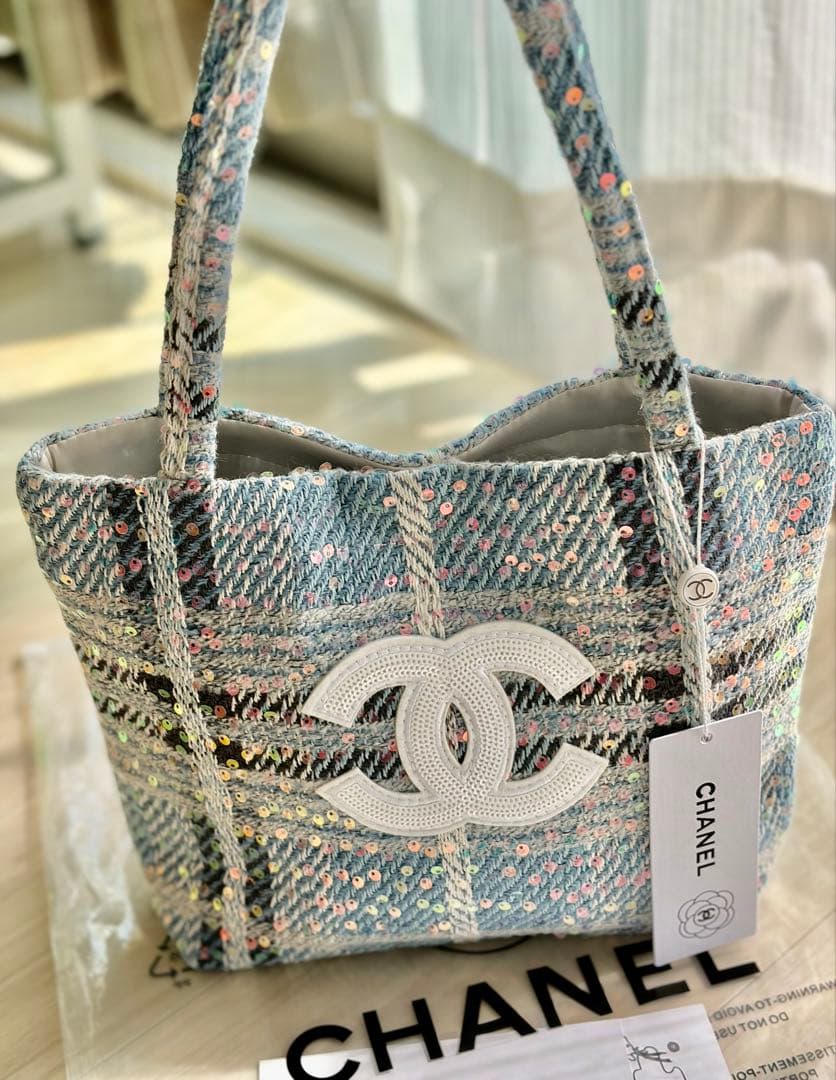 【新品未使用】CHANEL シャネル ノベルティ トートバッグ ブルー 非売品
