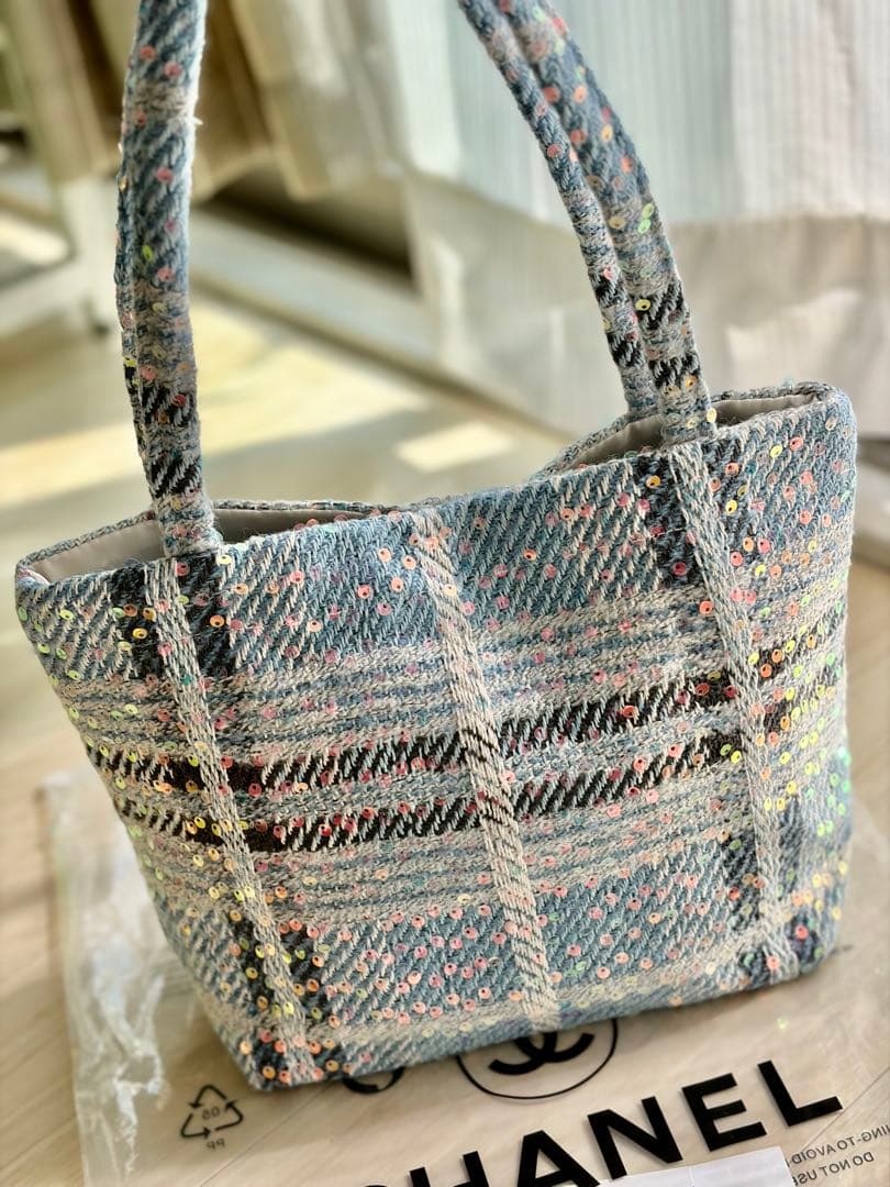【新品未使用】CHANEL シャネル ノベルティ トートバッグ ブルー 非売品