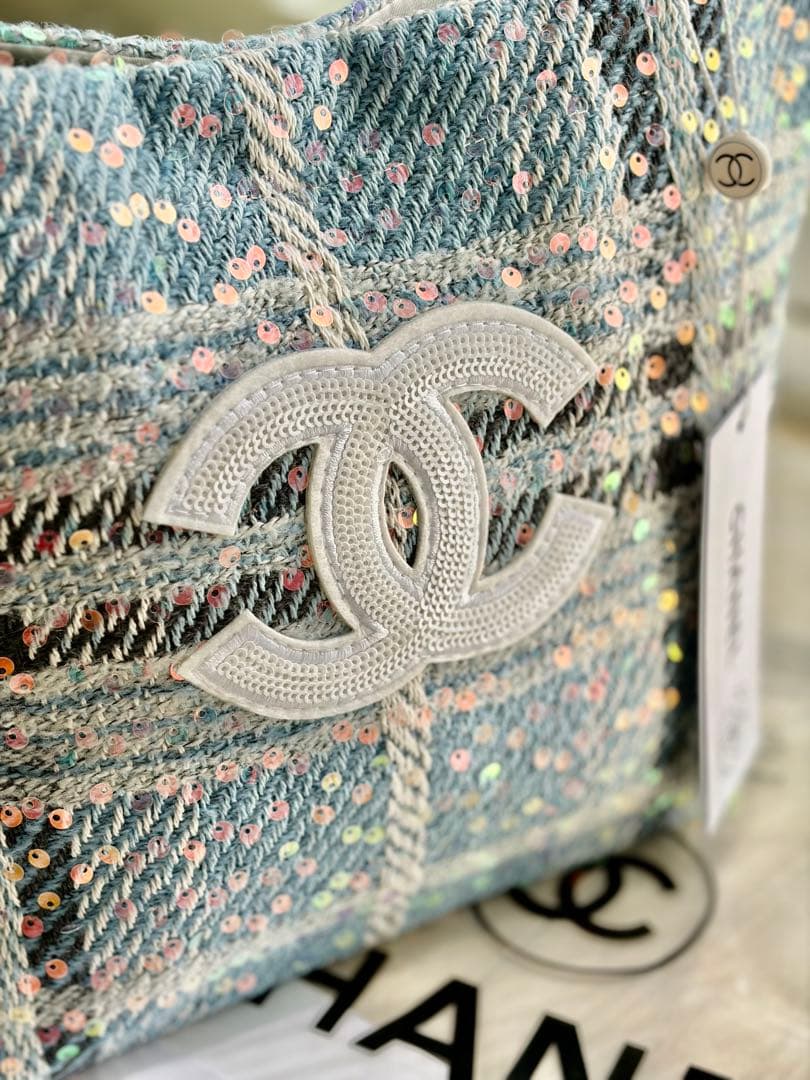 【新品未使用】CHANEL シャネル ノベルティ トートバッグ ブルー 非売品