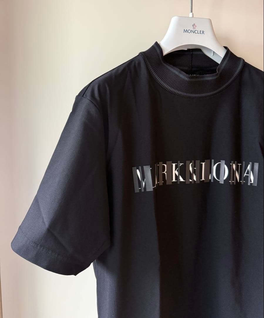 美品 ★ MARK&LONA モックネック シャツ ブラック 正規品