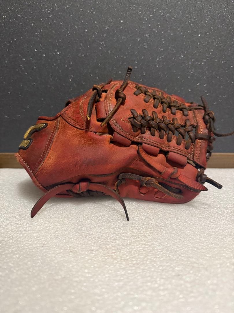★人気★ ミズノプロ オーダー 硬式内野手用 金刺繍ラベル 良型 刺繍なし