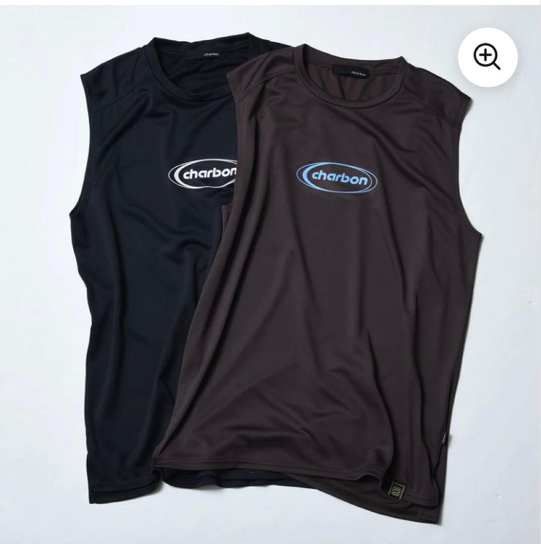ウォーキング・ランニングウェア charbon POWER DRY SLEEVELESS T-SHIRTS