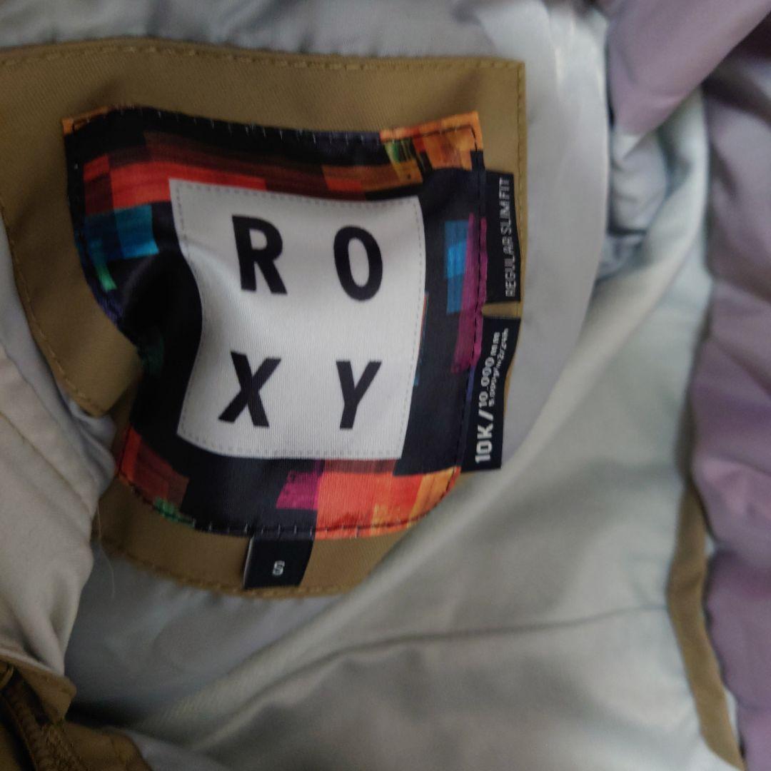 【美品】ROXY　スノボウェア　上下セット　デニム風　ベージュ　ピンク　Ｓ