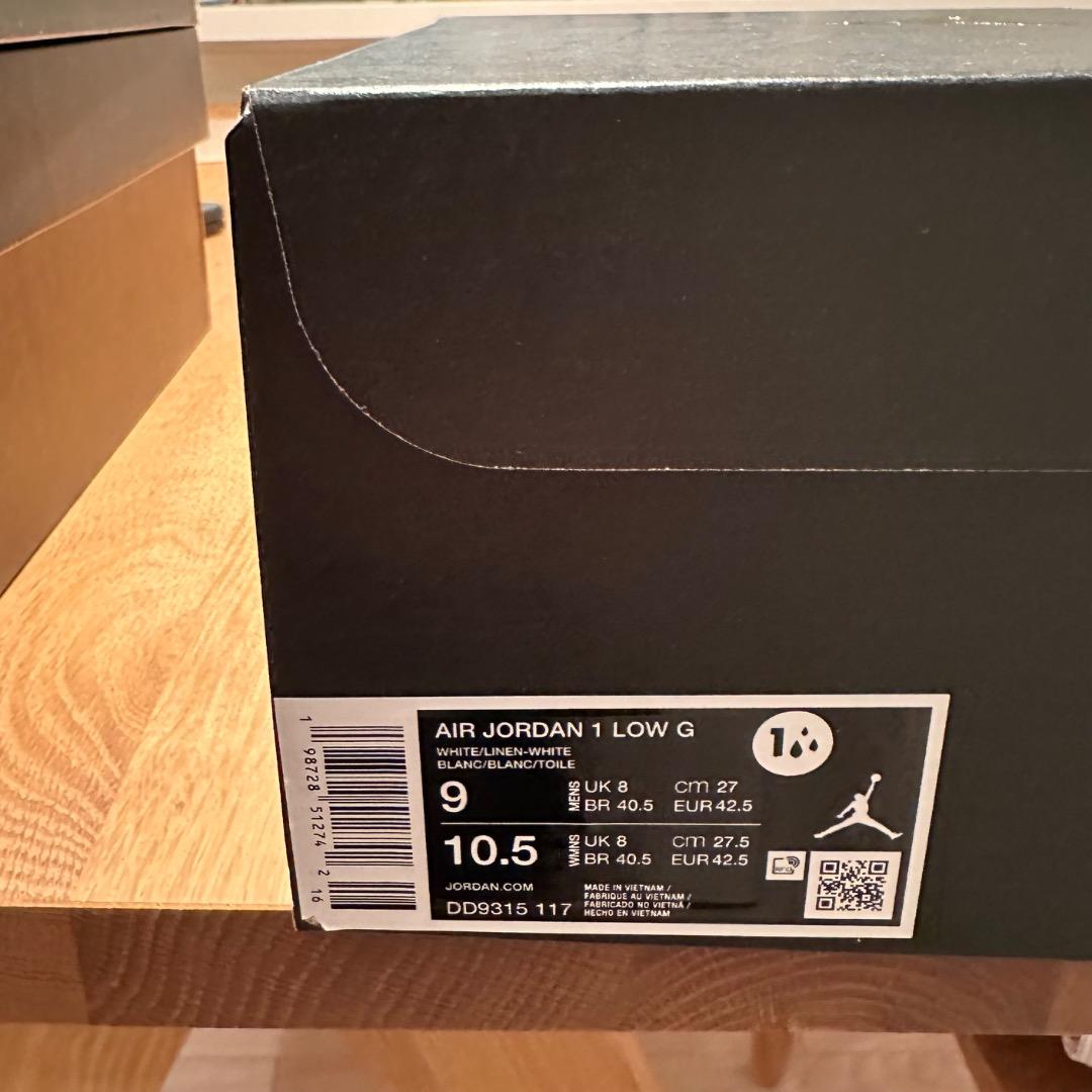 Nike エア ジョーダン 1 LOW G ベージュ 27.0cm