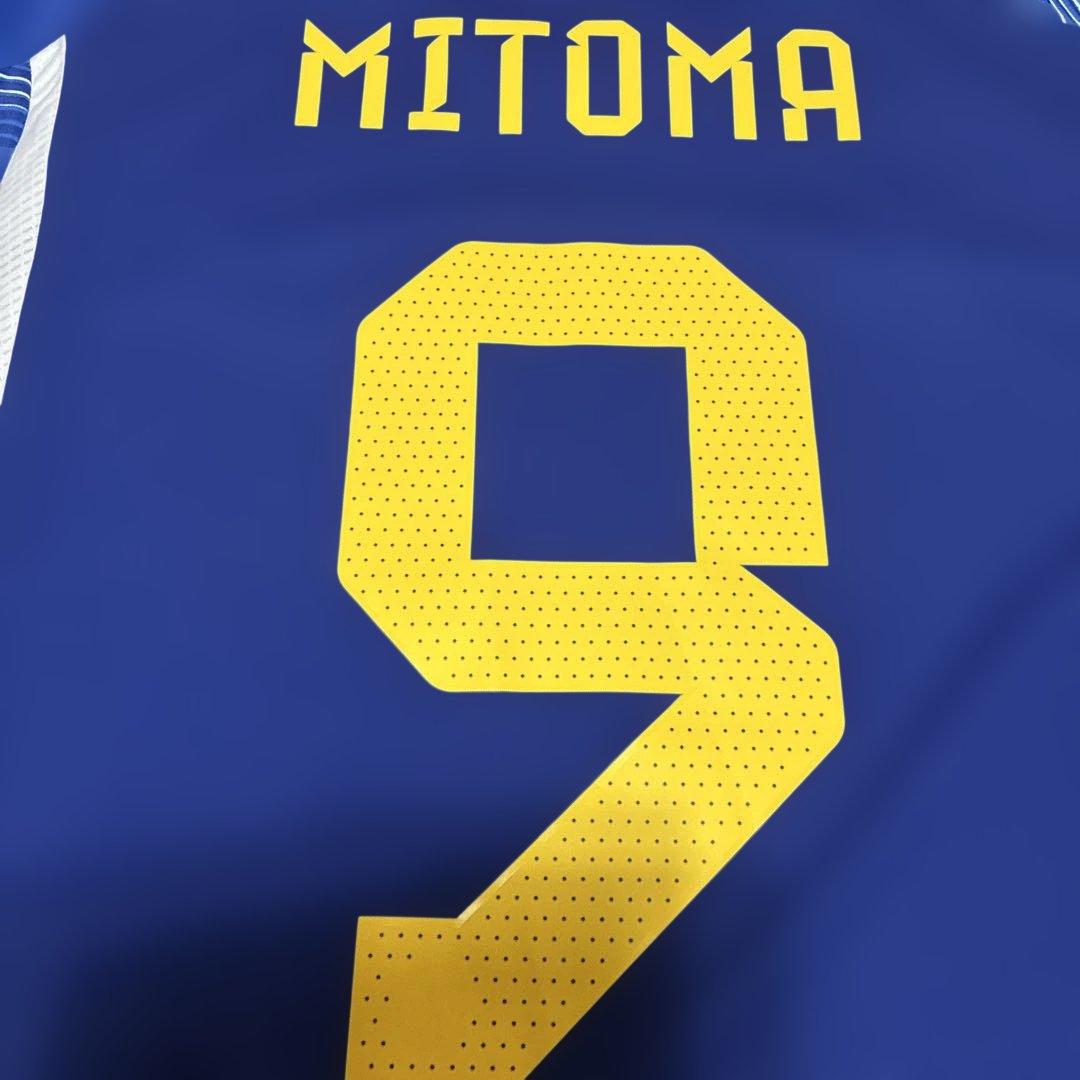 日本代表 サッカーユニフォーム 9番三苫選手