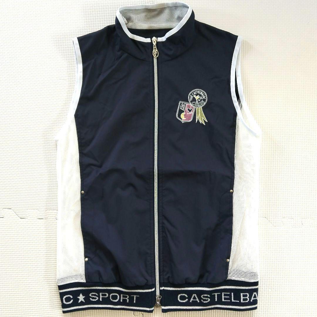 CASTLEBAJAC ゴルフウェア２点セット ポロシャツ ナイロンベスト42L