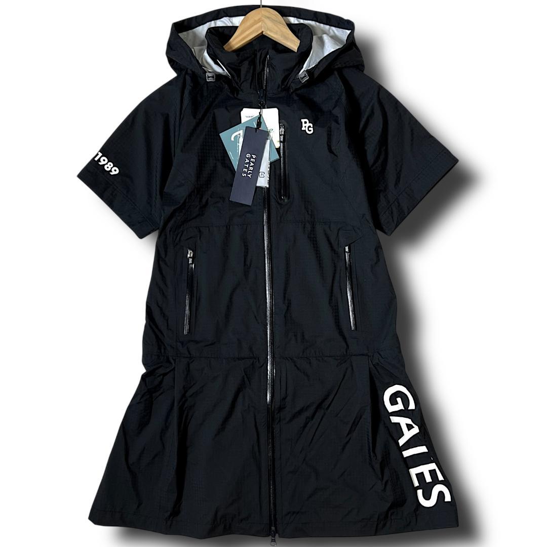 新品 定価4.6万 1 パーリーゲイツ レインジャケット ワンピース ブラック
