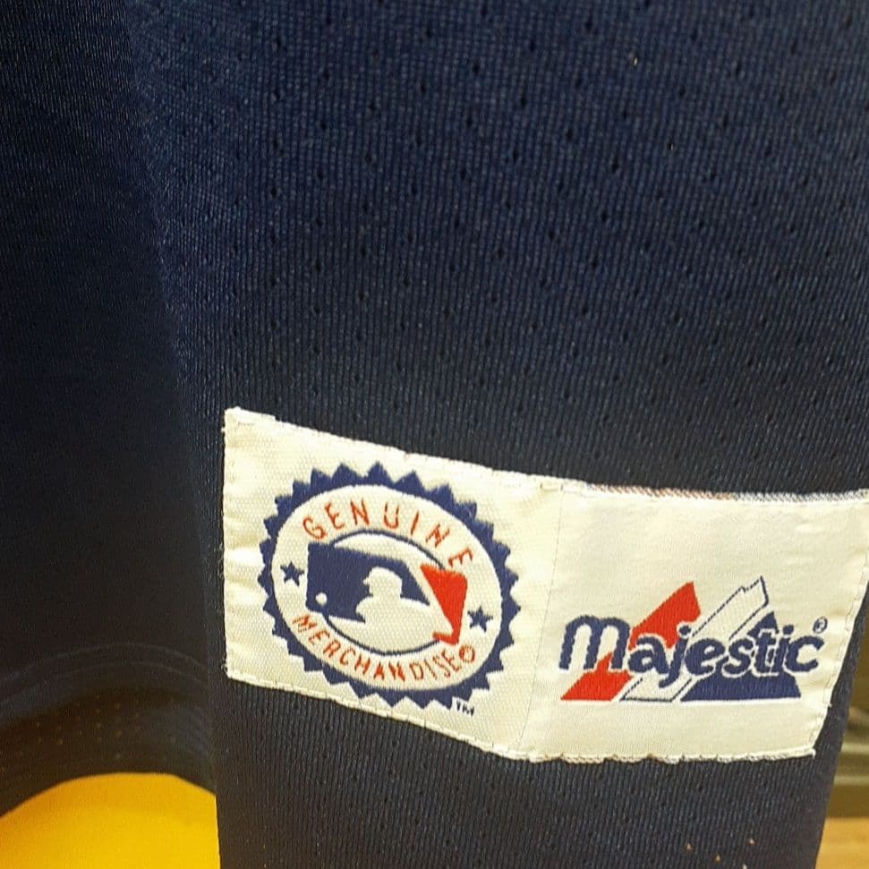 Braves ネイビー ユニフォーム Majestic