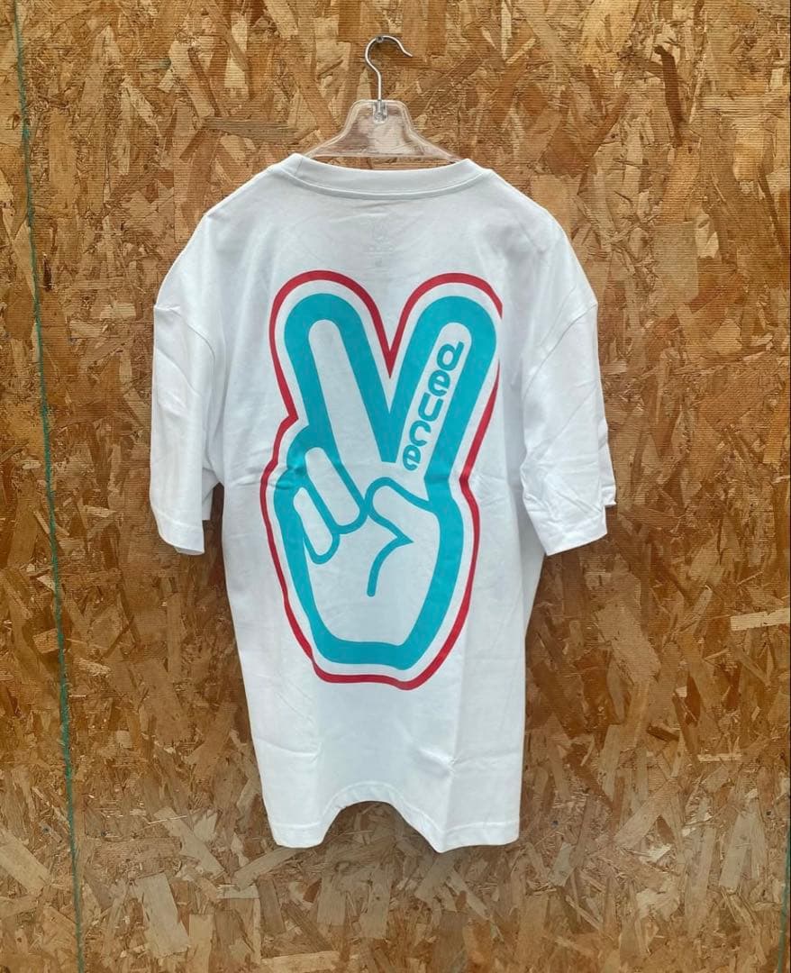 Deuce ピースサイン Tシャツ ホワイト