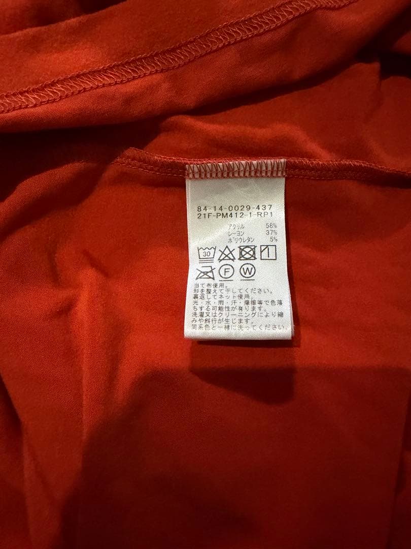 BEAMS GOLF オレンジ タートルネックシャツ