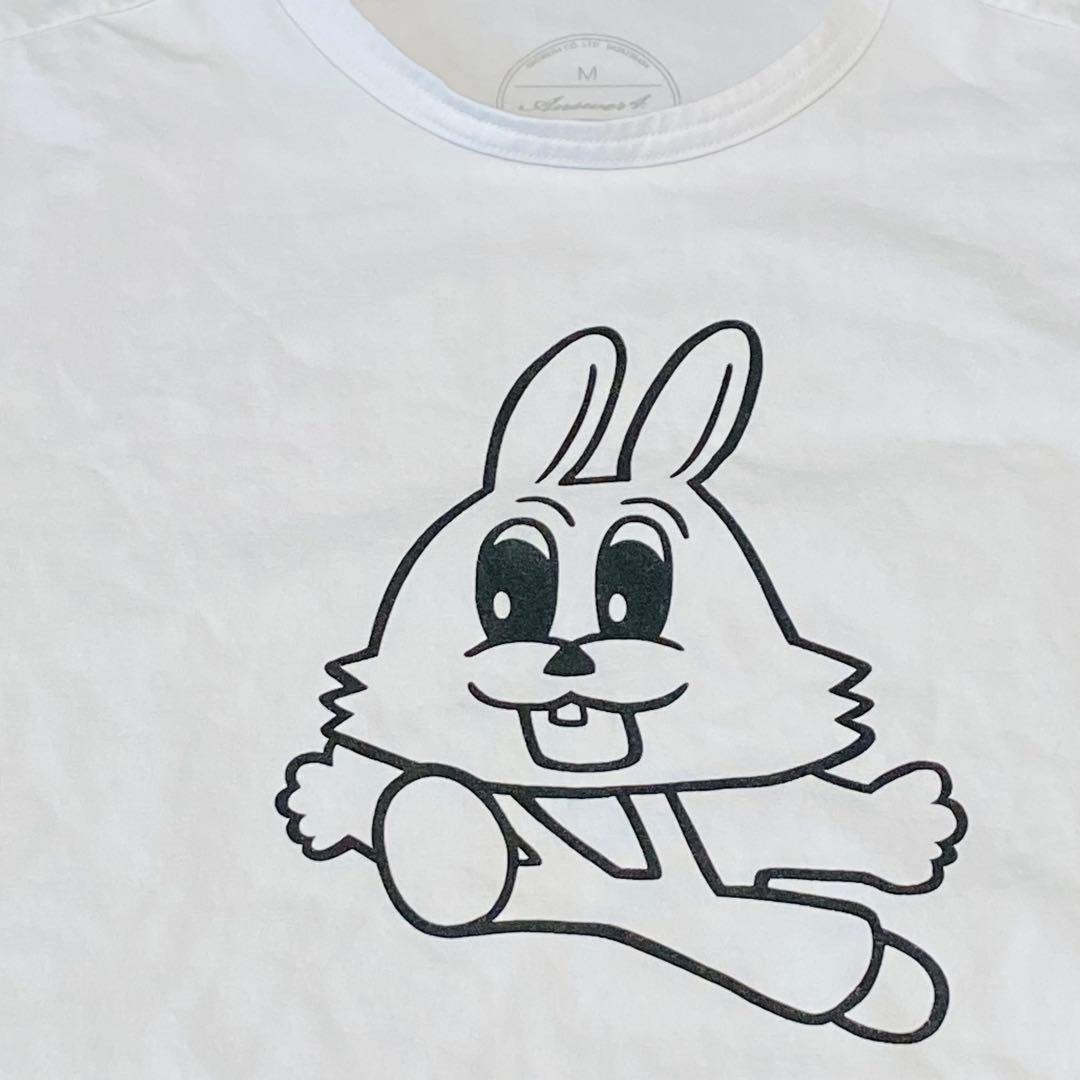 【超人気】Answer4 アンサー４ M 白 Tシャツ 飛び出しウサギ