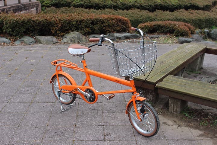 新品　16インチ　ママチャリ　SF-13　オレンジ　自転車　カゴ付き　ペット