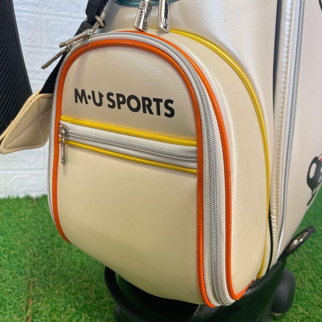 訳あり　特価　M.U SPORTS エムユースポーツ　ゴルフバッグ　中古品