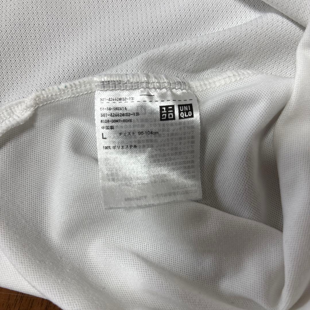 UNIQLO フェデラー ホワイト Vネック TシャツL