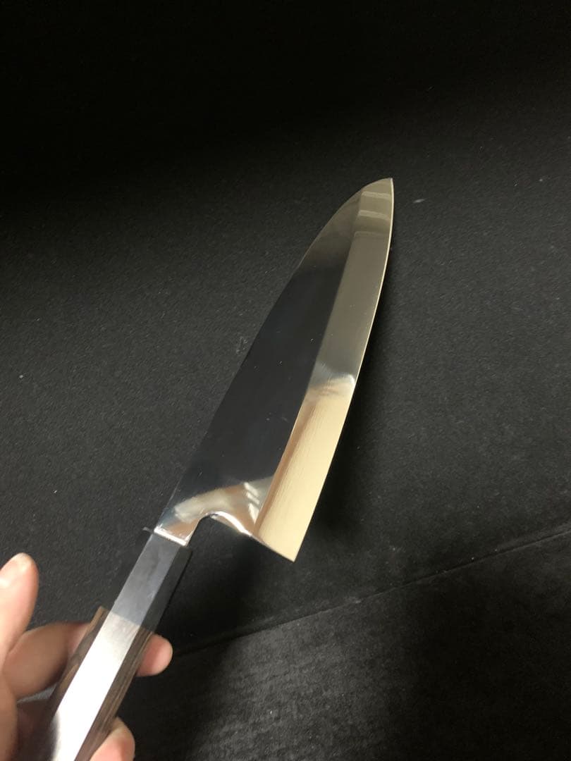 包丁　出刃　７寸　鏡面研磨　切味抜群　箱付　未使用品
