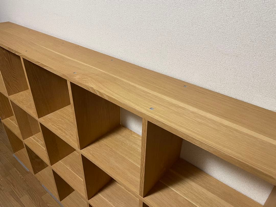 無印良品　スタッキングシェルフ　5段×3列　オーク材　送料込