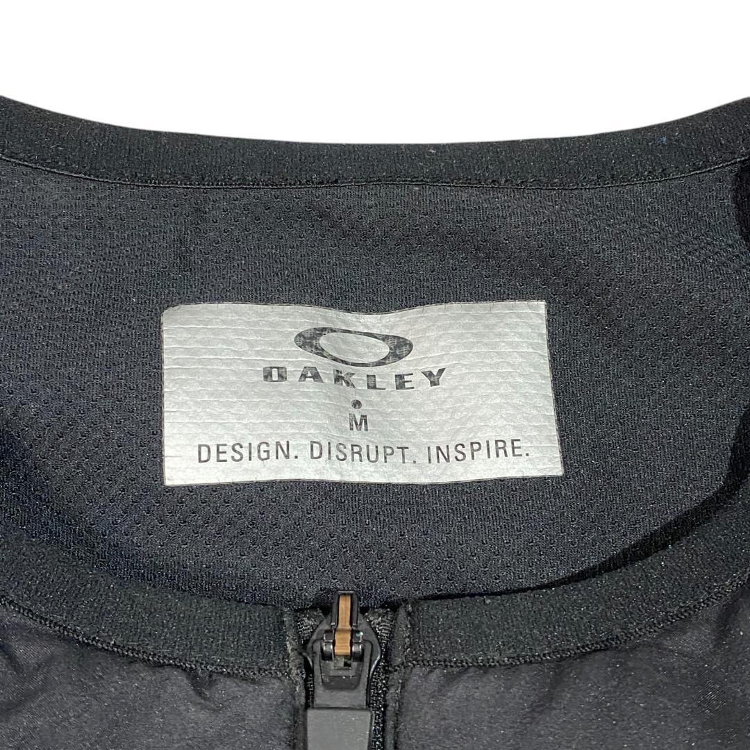 オークリー OAKLEY ノーカラーダウンジャケット ブラック M メンズ