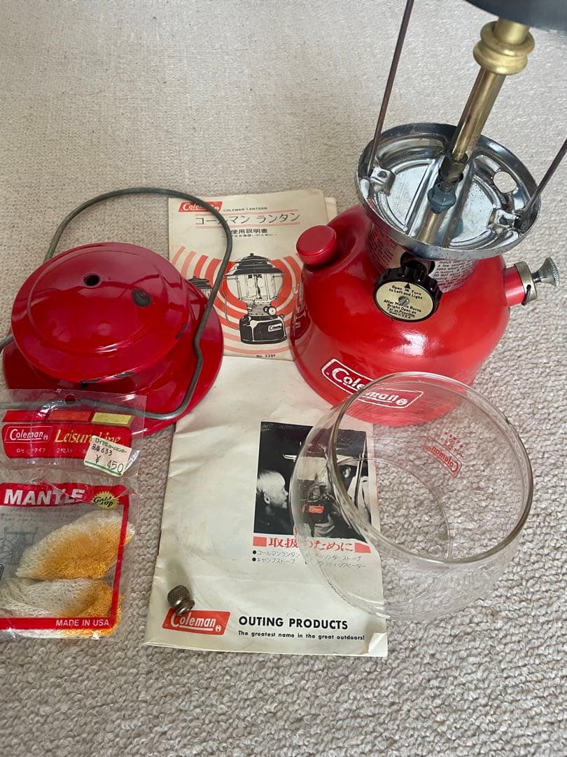 コールマン ランタン 200A 1975年6月 ブラックダイアル 美品