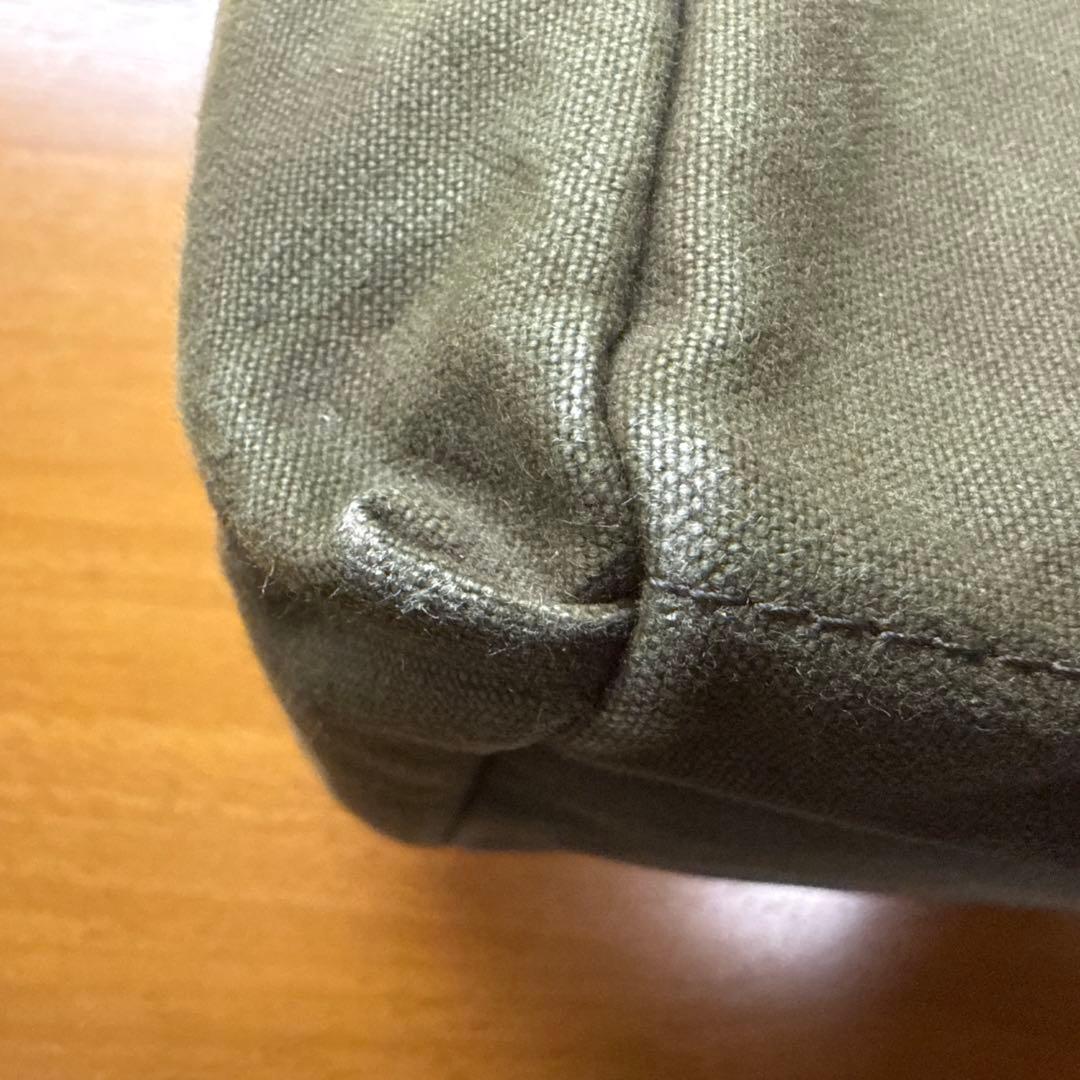 木の庄帆布　ミルクトート　ラウンドバッグ　グリーン