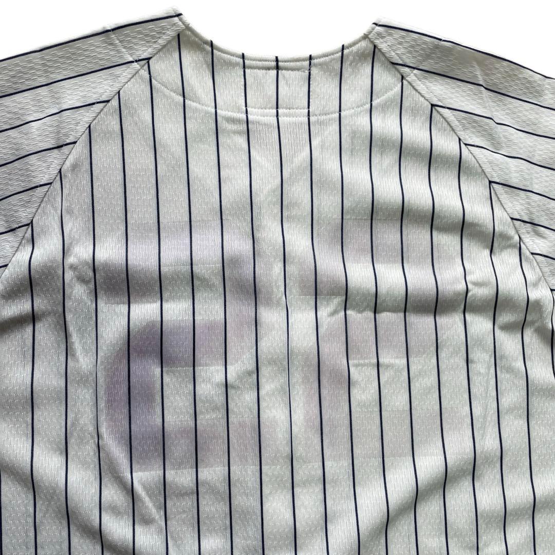 ユニフォーム ベースボール 野球 NY ヤンキース デサント 縦縞 日本製 古着