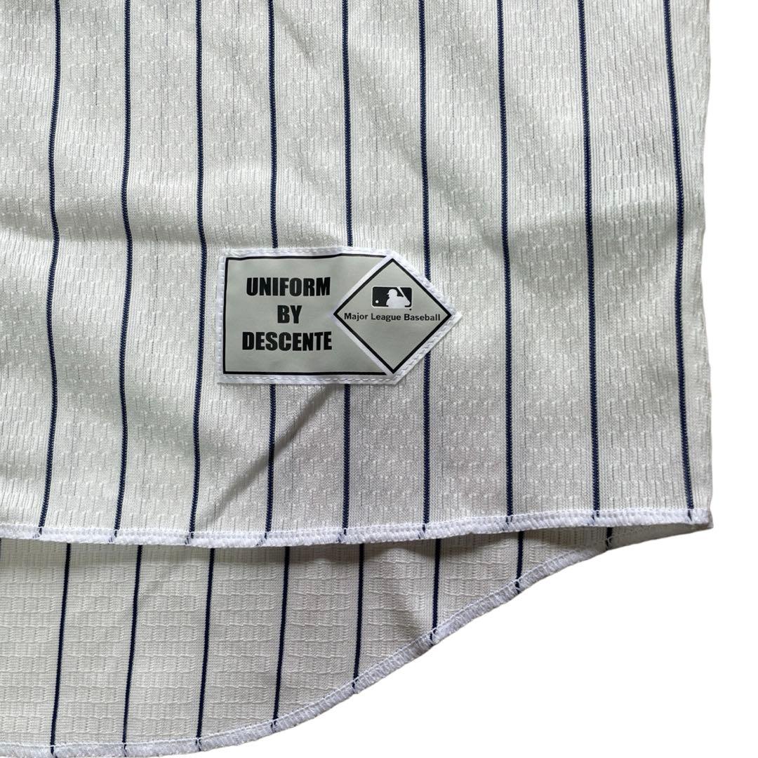 ユニフォーム ベースボール 野球 NY ヤンキース デサント 縦縞 日本製 古着