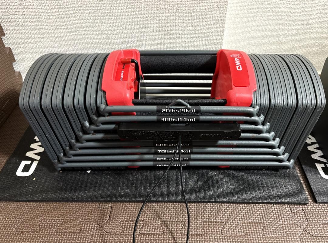 可変式ダンベル 41KG 2個セット 合計82Kg 4WD ブロックダンベル