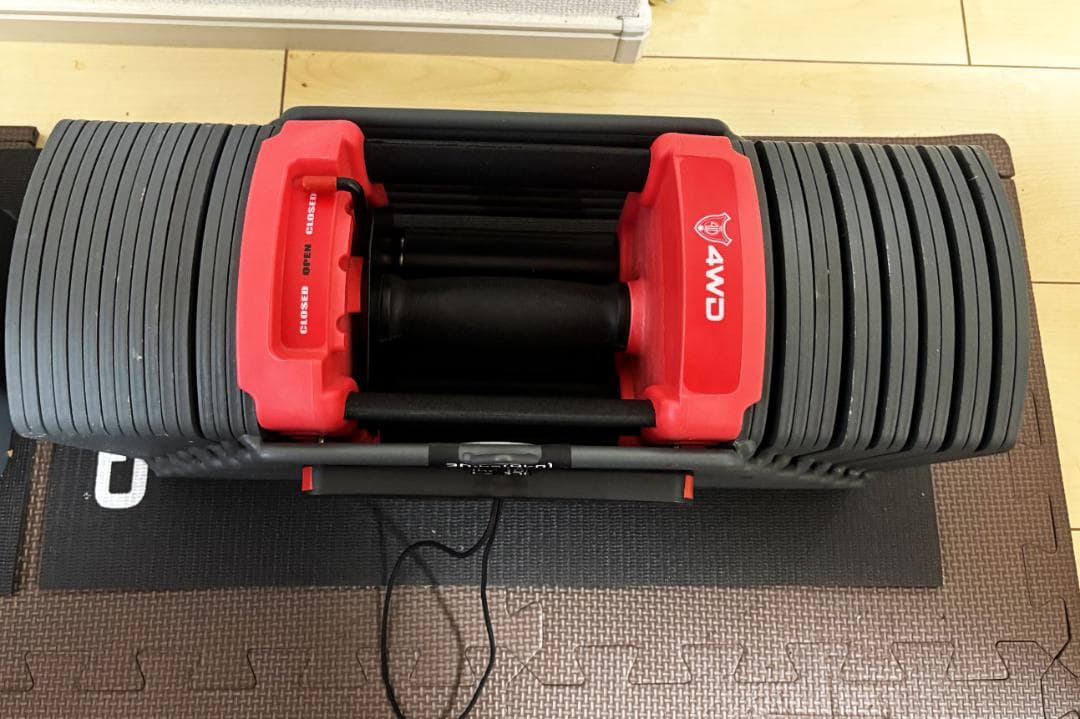 可変式ダンベル 41KG 2個セット 合計82Kg 4WD ブロックダンベル