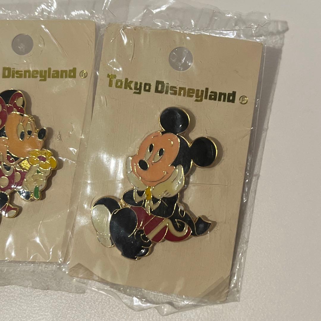 激レア 希少品 レトロ 東京ディズニーランド ミッキー ミニー ピンバッジ