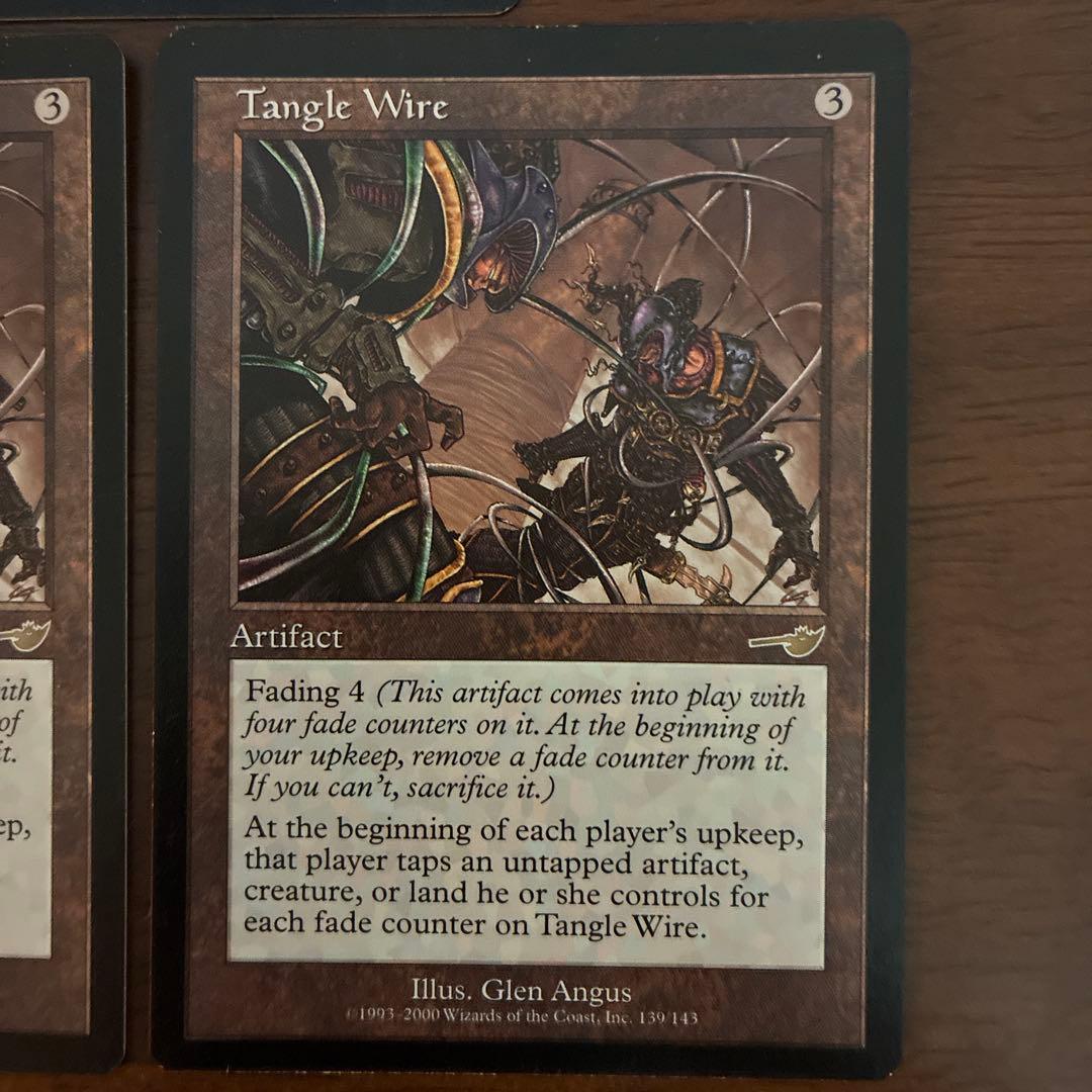 MTG からみつく鉄線 tangle wire ネメシス英語版　3枚