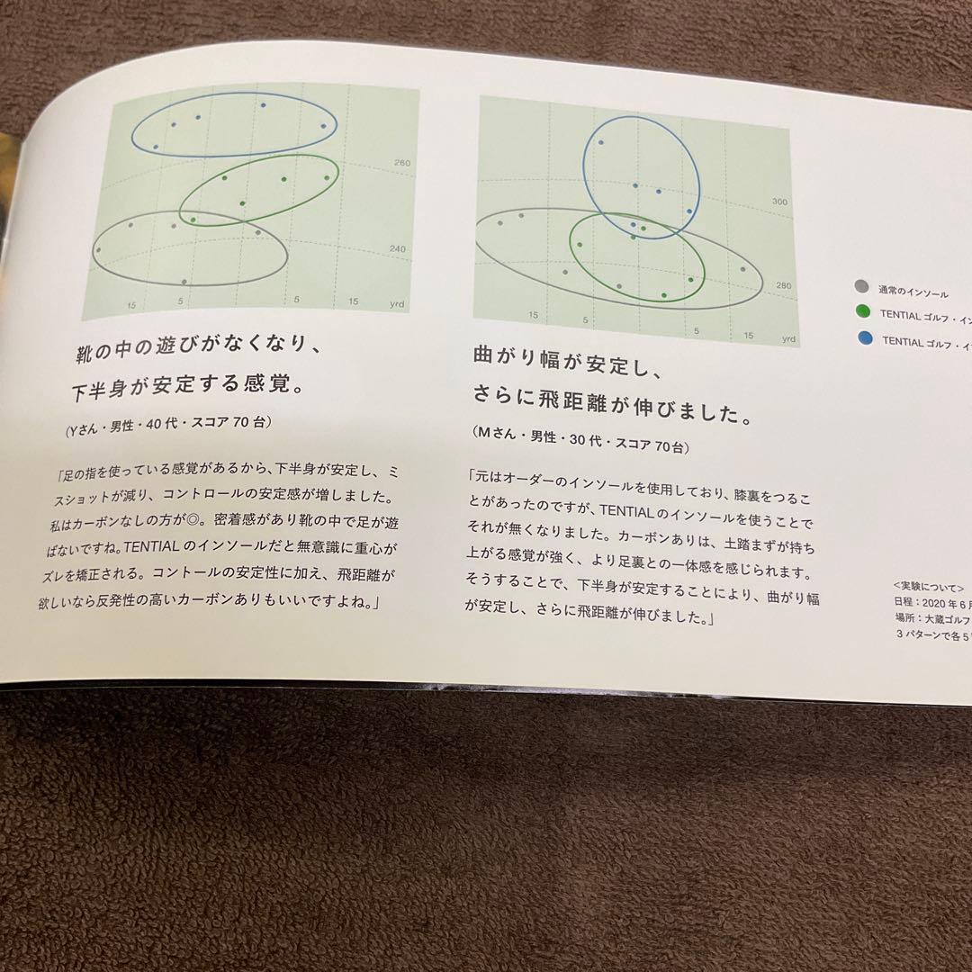 TENTIAL インソール Mサイズ ゴルフ　カーボン